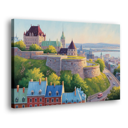 Quebec Fortress Walls Side - Canvas Wall Art
