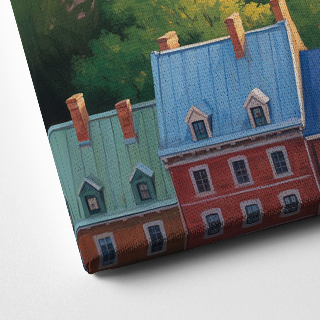 Quebec Fortress Walls Canvas Close Up