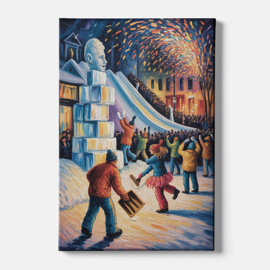Quebec Winter Carnival - Canvas Wall Art