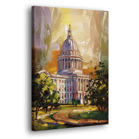 Raleigh Historic Landmarks - Canvas Wall Art