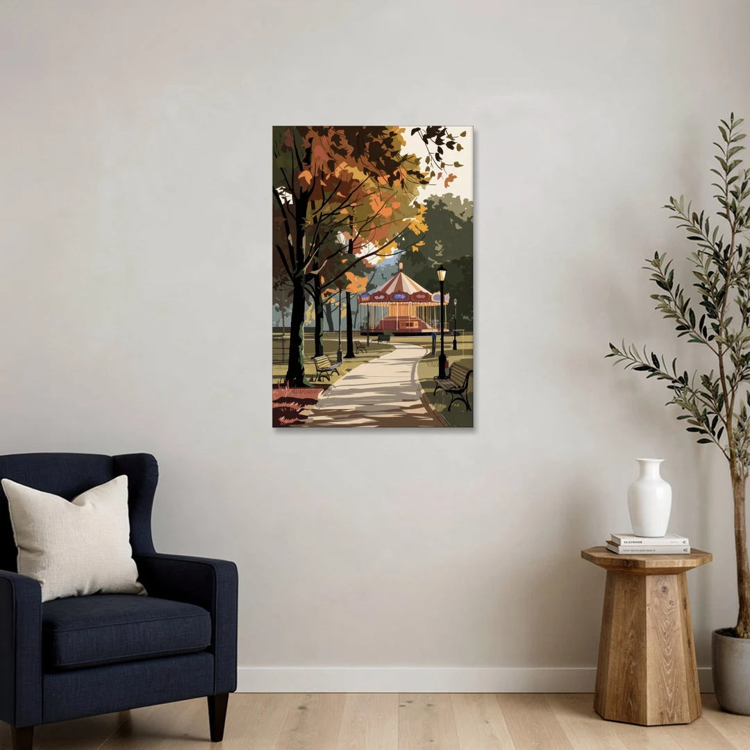 Raleigh Nature and Parks - Canvas Wall Art - Sofa - 24x36