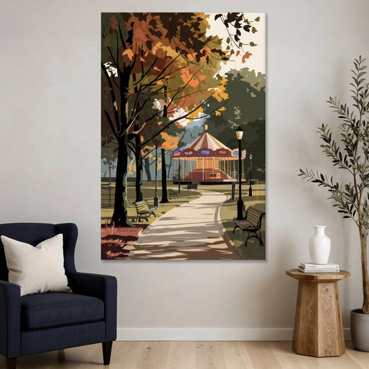 Raleigh Nature and Parks - Canvas Wall Art - Sofa - 40x60