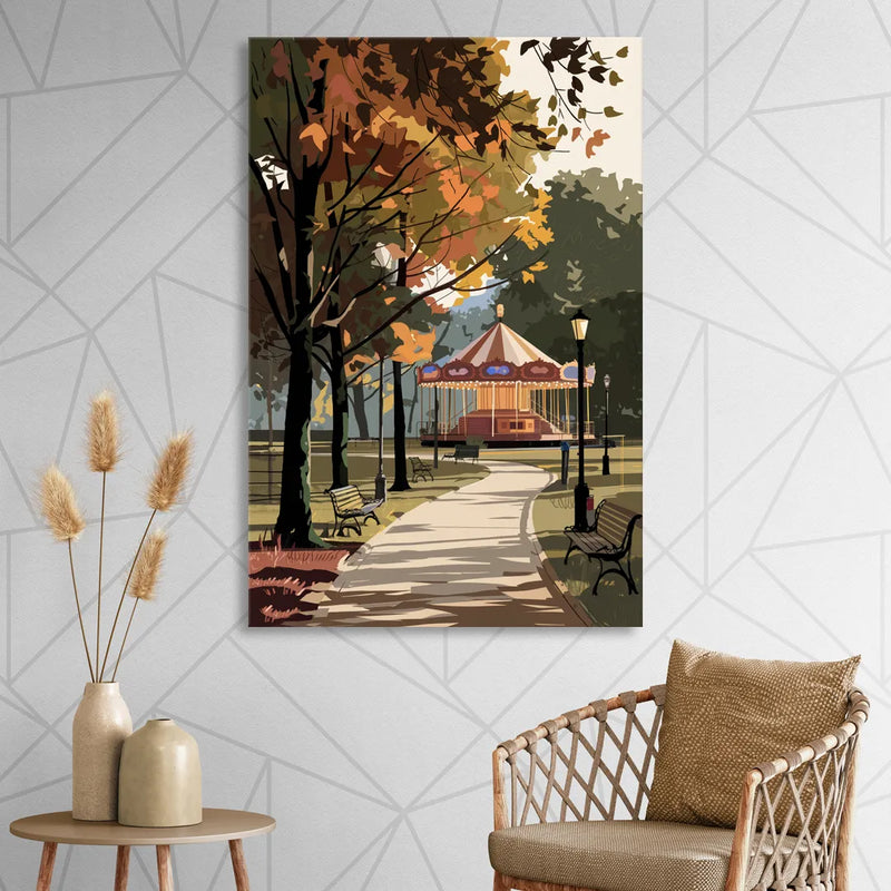 Raleigh Nature and Parks Sitting Room - Canvas Wall Art