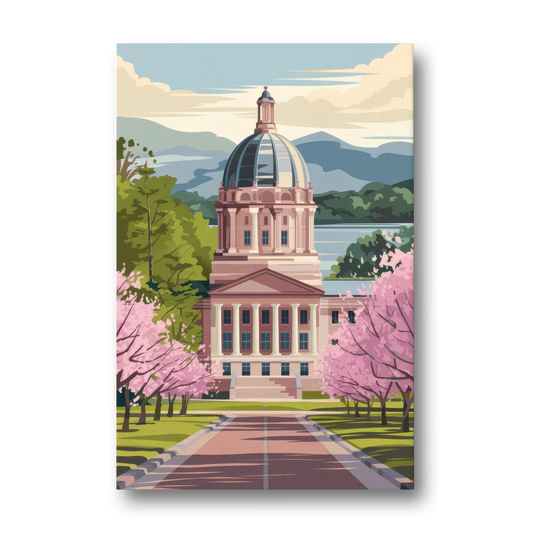 Raleigh State Capitol - Canvas Wall Art - Front