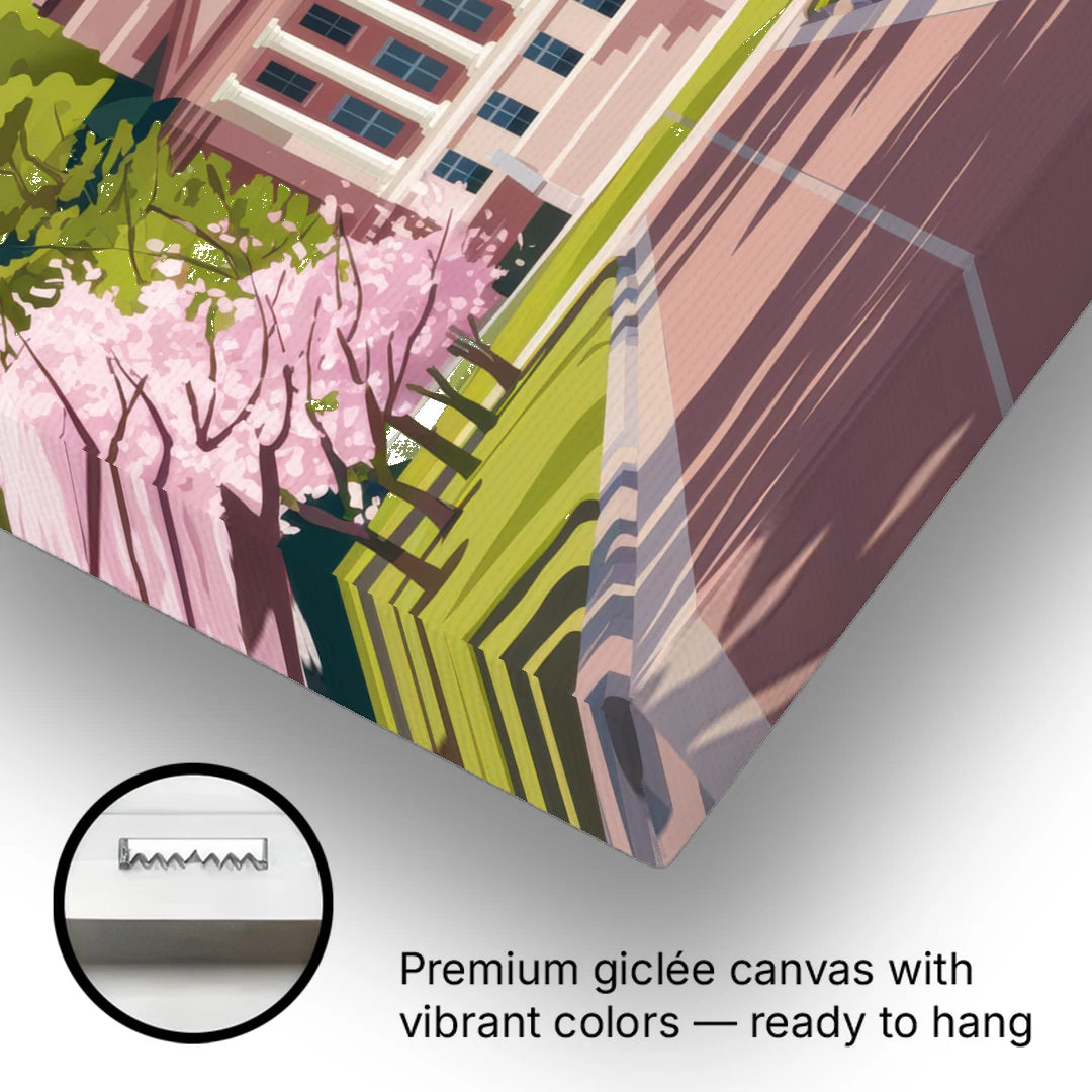 Raleigh State Capitol - Canvas Wall Art - Gallery Wrap Corner