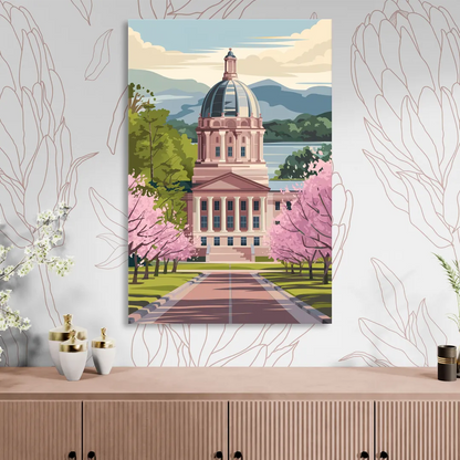 Raleigh State Capitol Sitting Room - Canvas Wall Art