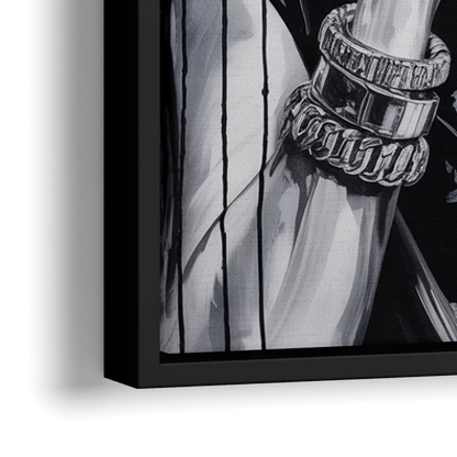 Rebel Heart 2.0 - Close-Up Black Frame Canvas