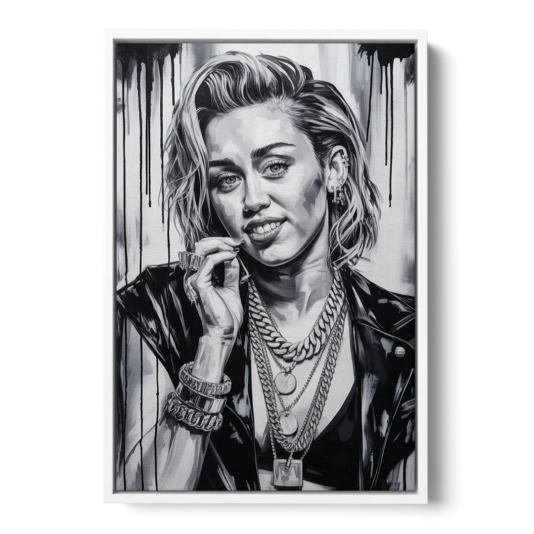 Rebel Heart 2.0 - White Frame Canvas