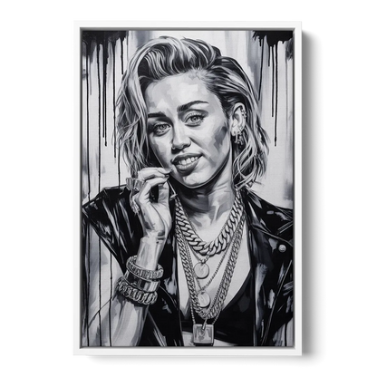 Rebel Heart 2.0 - White Frame Canvas