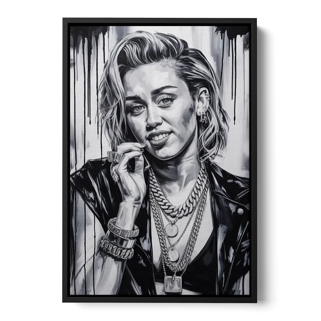 Rebel Heart 2.0 - Black Frame Canvas