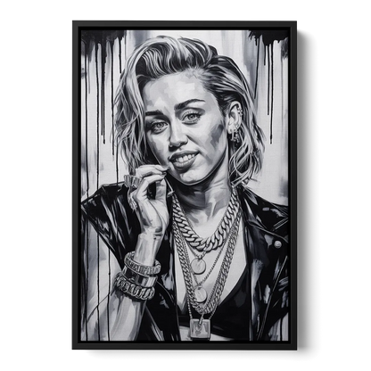 Rebel Heart 2.0 - Black Frame Canvas