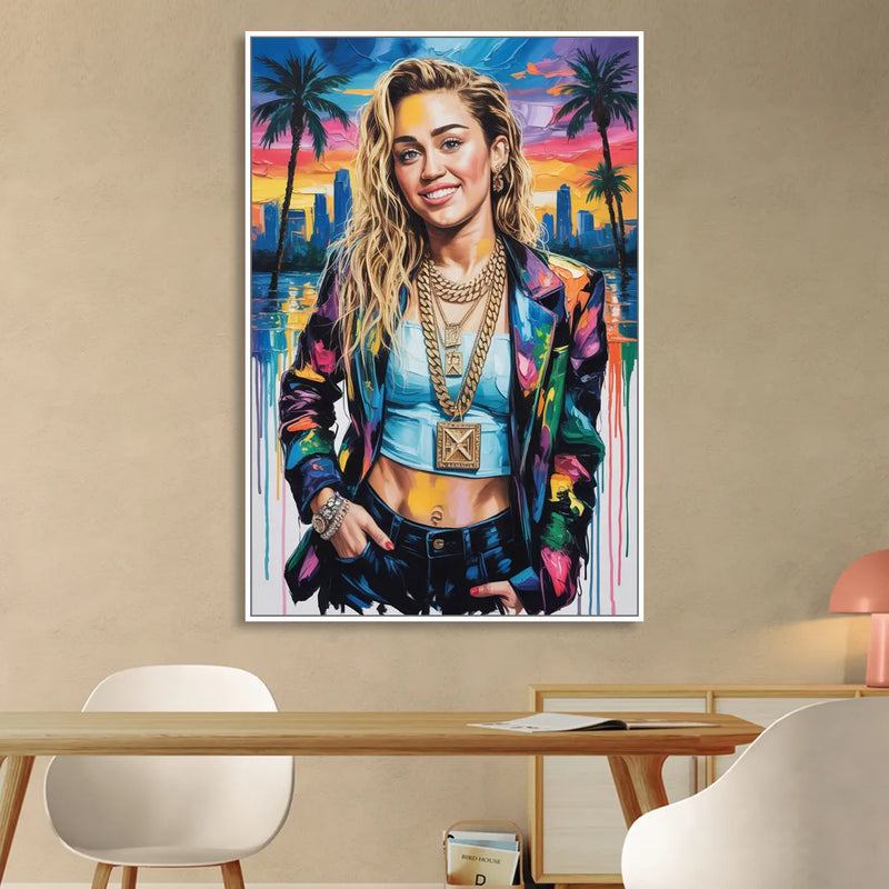 Rebel Heart Living Room - White Canvas Wall Art