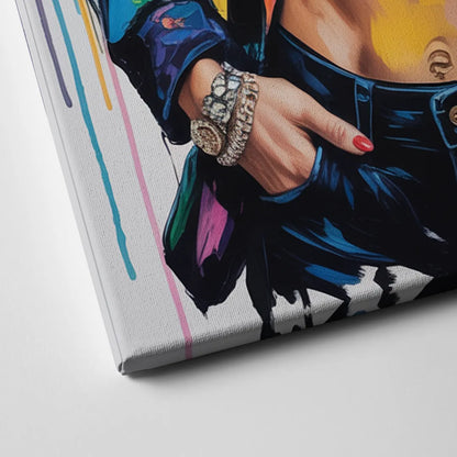 Rebel Heart Canvas Close Up