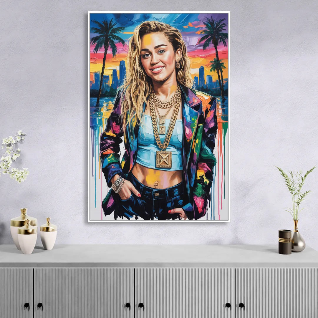 Rebel Heart Sitting Room - White Canvas Wall Art