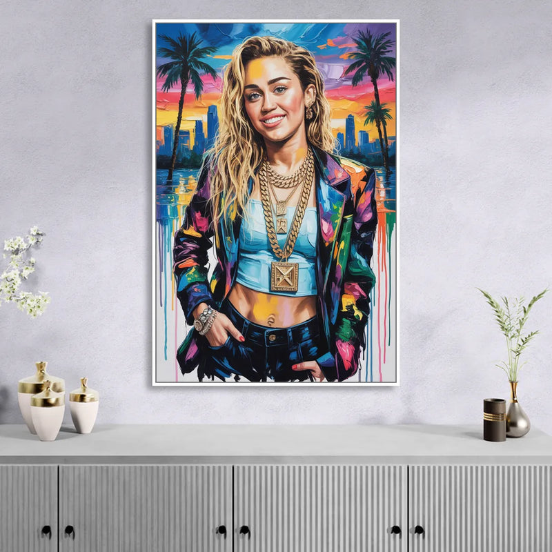 Rebel Heart Sitting Room - White Canvas Wall Art