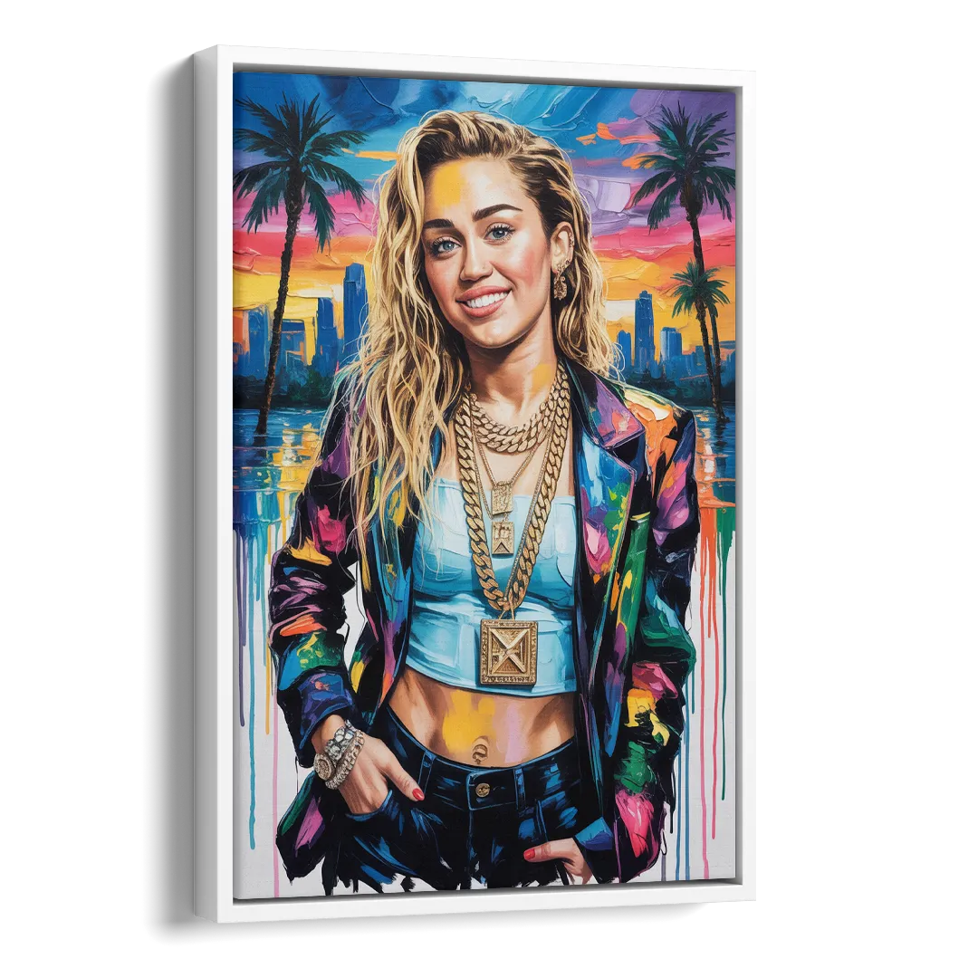 Rebel Heart Side - White Canvas Wall Art