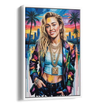 Rebel Heart Side - White Canvas Wall Art