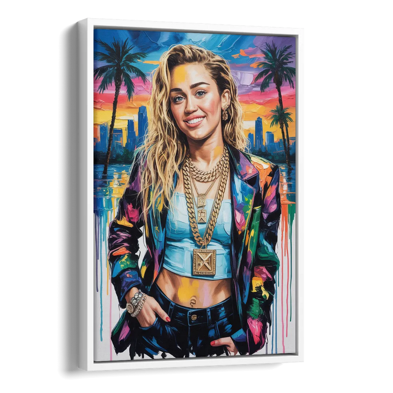 Rebel Heart Side - White Canvas Wall Art