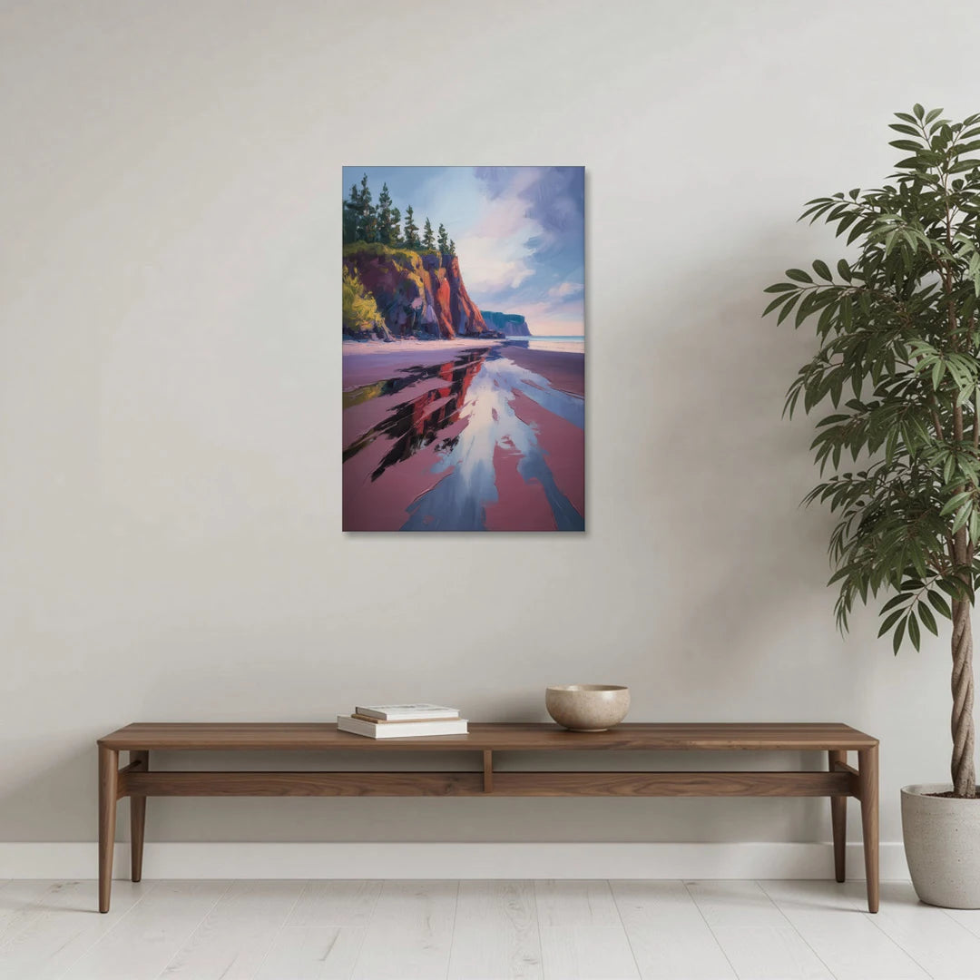 Red Sand Shores - Canvas Wall Art - Coffee Table - 24x36