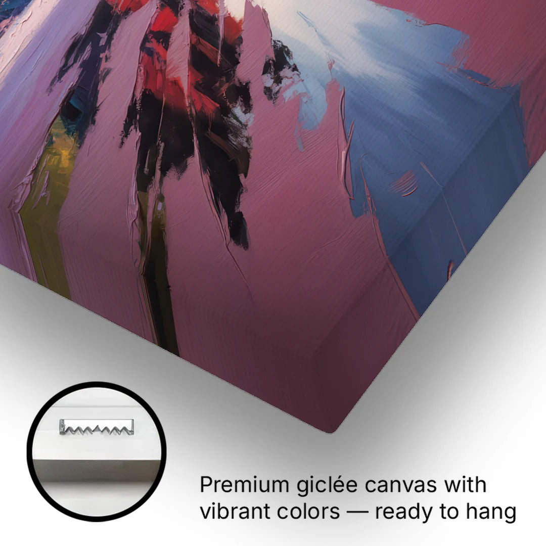 Red Sand Shores - Canvas Wall Art - Gallery Wrap Corner