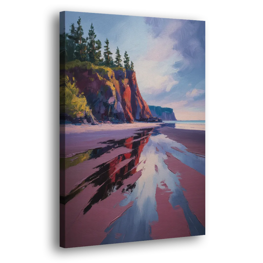 Red Sand Shores Side - Canvas Wall Art