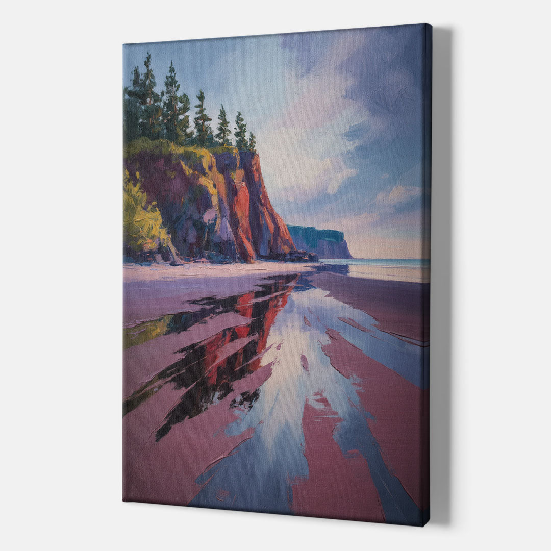 Red Sand Shores - Canvas Print Art Sides