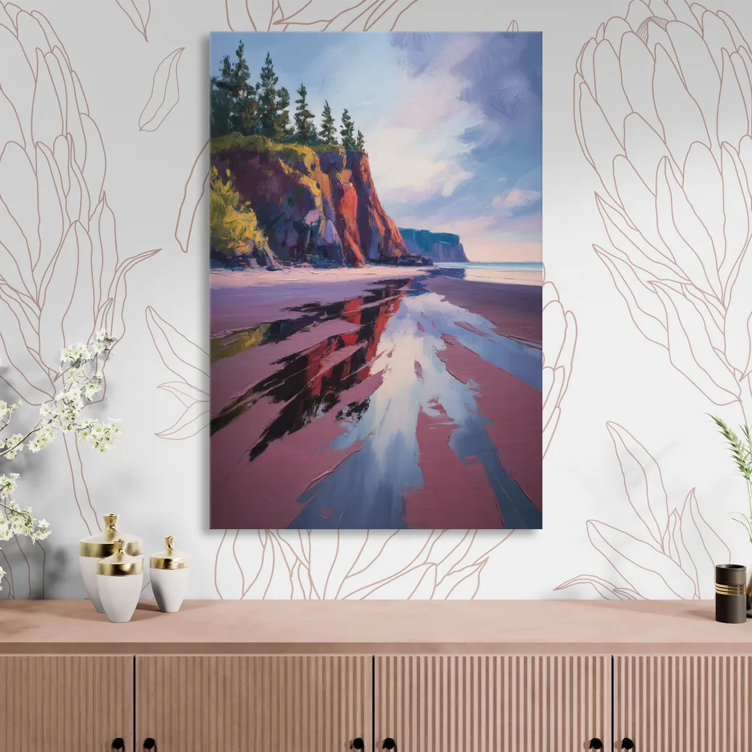 Red Sand Shores Sitting Room - Canvas Wall Art
