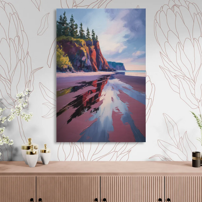 Red Sand Shores Sitting Room - Canvas Wall Art
