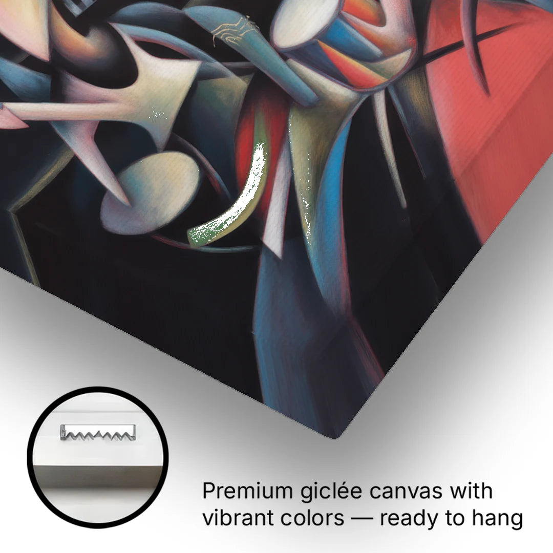 Reeperbahn Rhythm - Canvas Wall Art - Gallery Wrap Corner