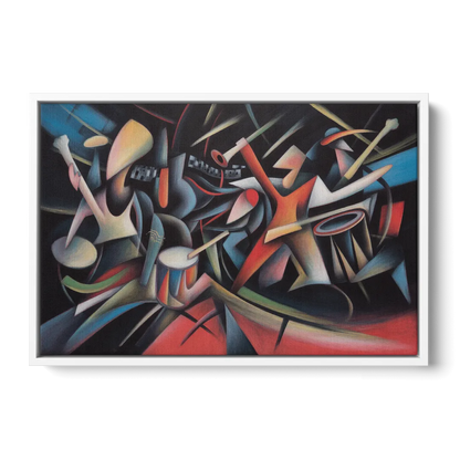 Reeperbahn Rhythm Front - White Canvas Wall Art