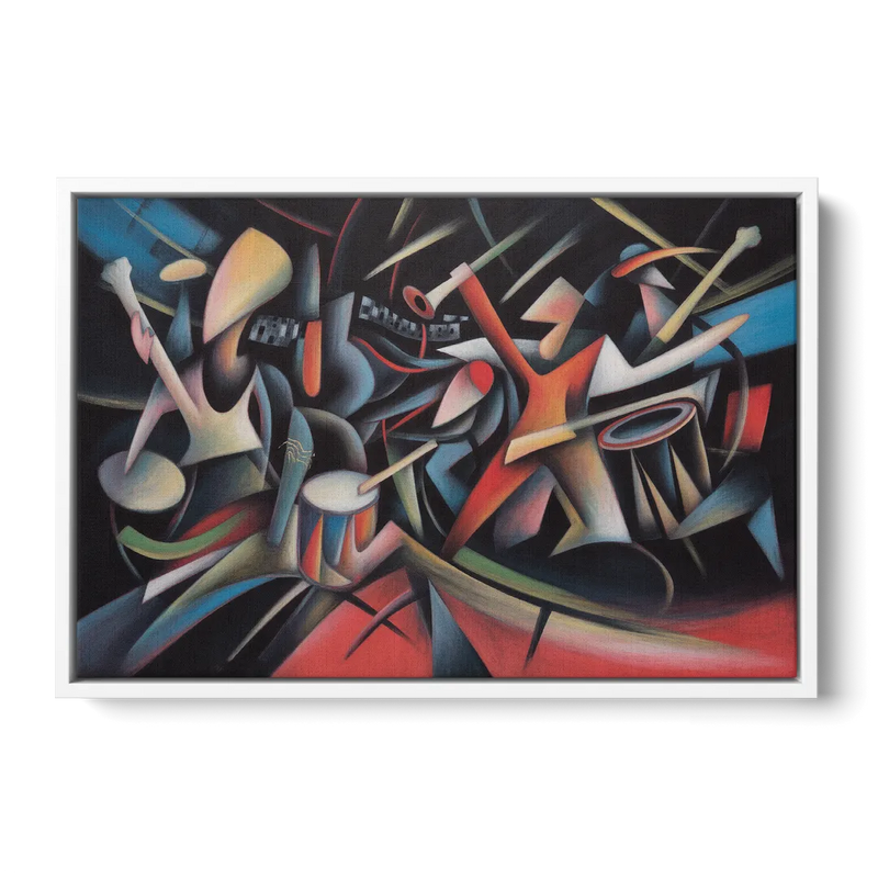 Reeperbahn Rhythm Front - White Canvas Wall Art