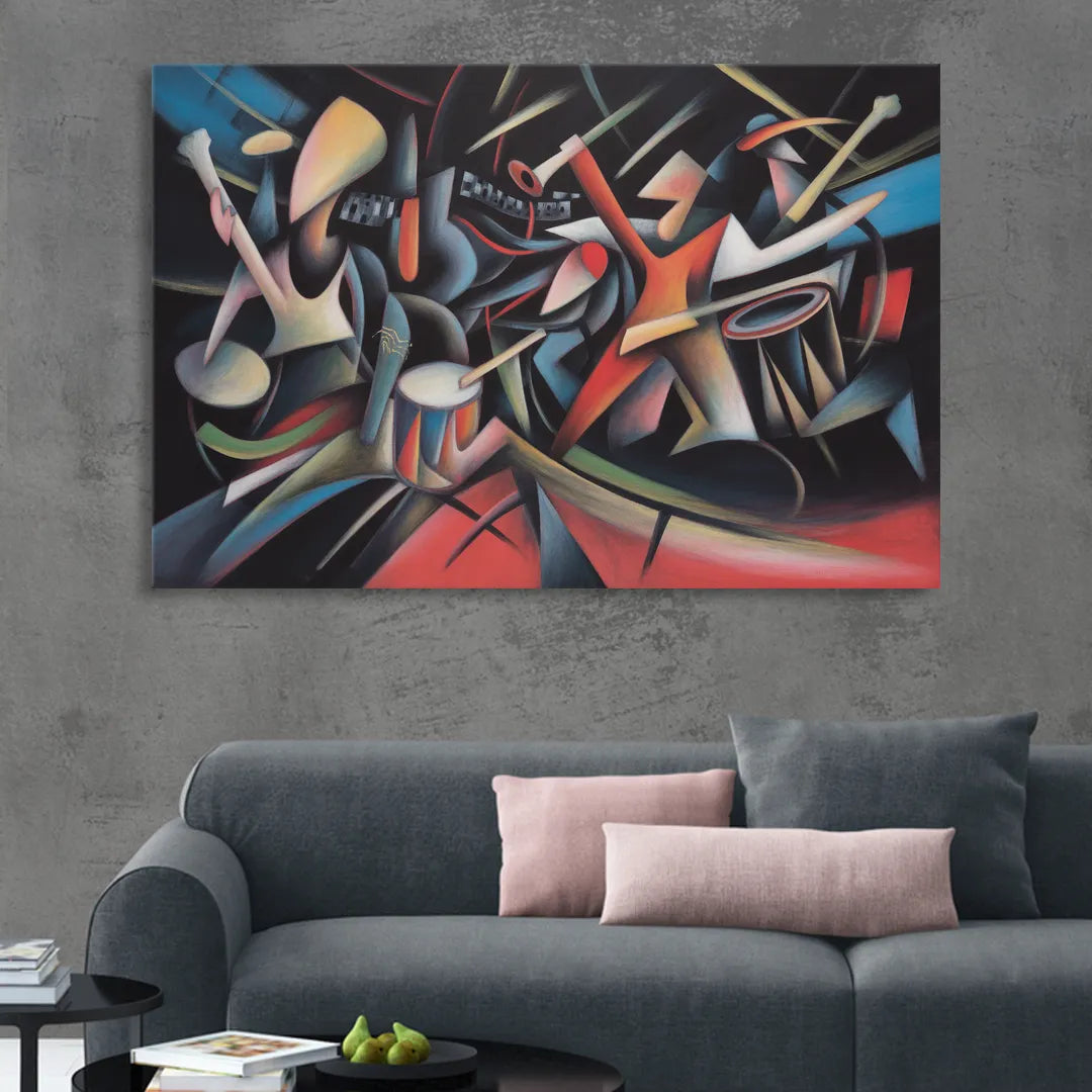 Reeperbahn Rhythm Sitting Room - Canvas Wall Art
