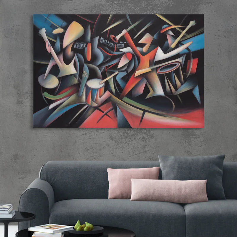 Reeperbahn Rhythm Sitting Room - Canvas Wall Art