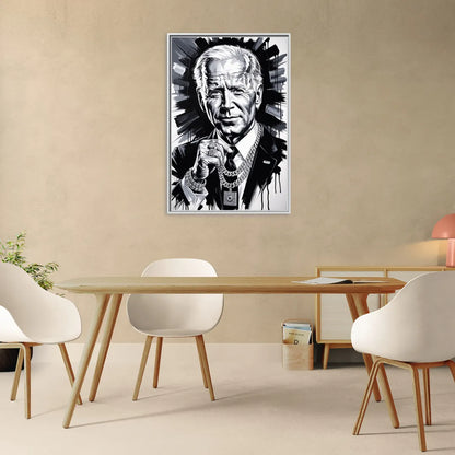 Resilience - Living Room White Frame Canvas