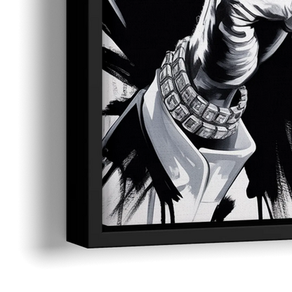 Resilience - Close-Up Black Frame Canvas