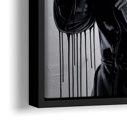 Resolve - Close-Up Black Frame Canvas
