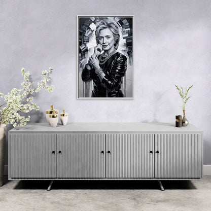Resolve - Living Room White Frame Canvas