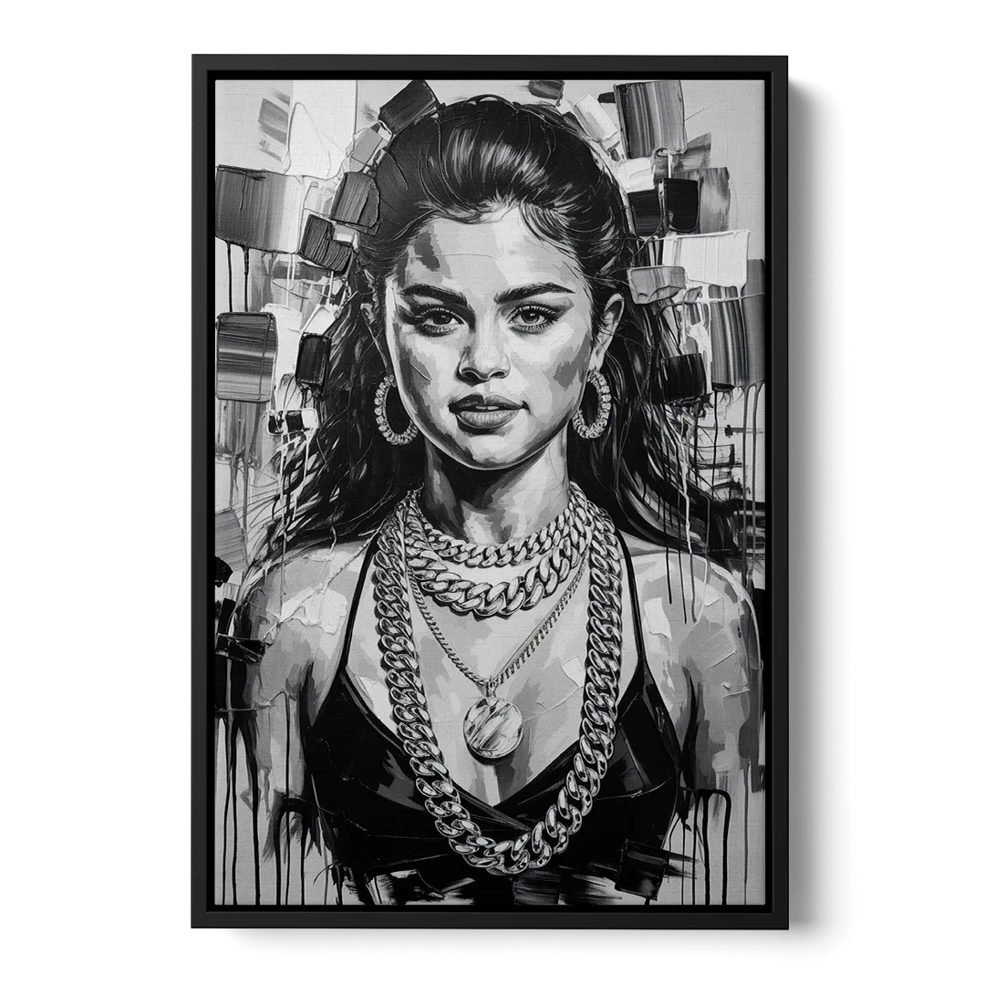 Revival 2.0 Front - Black Canvas Wall Art