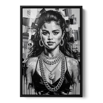 Revival 2.0 Front - Black Canvas Wall Art