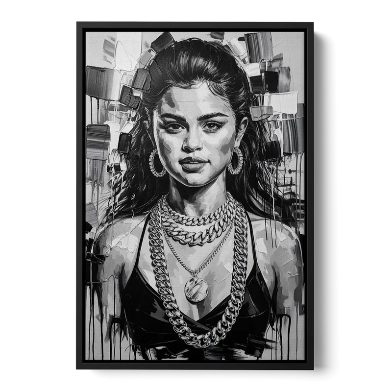 Revival 2.0 Front - Black Canvas Wall Art