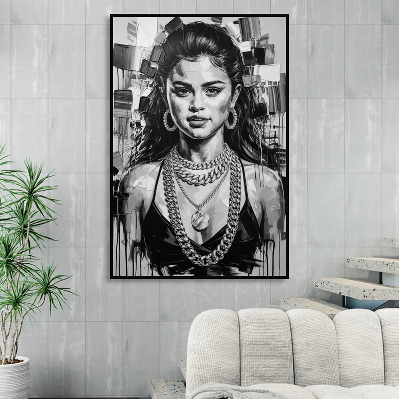 Revival 2.0 Living Room - Black Canvas Wall Art