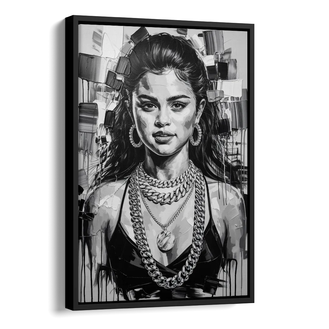 Revival 2.0 Side - Black Canvas Wall Art