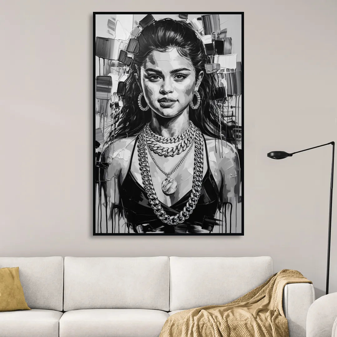 Revival 2.0 Sitting Room - Black Canvas Wall Art
