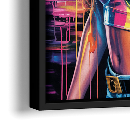 Revival - Close-Up Black Frame Canvas