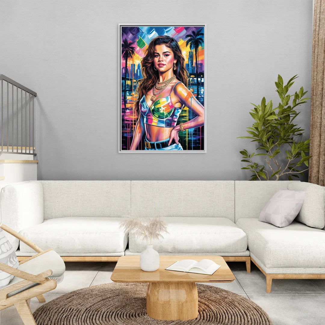 Revival - Living Room White Frame Canvas