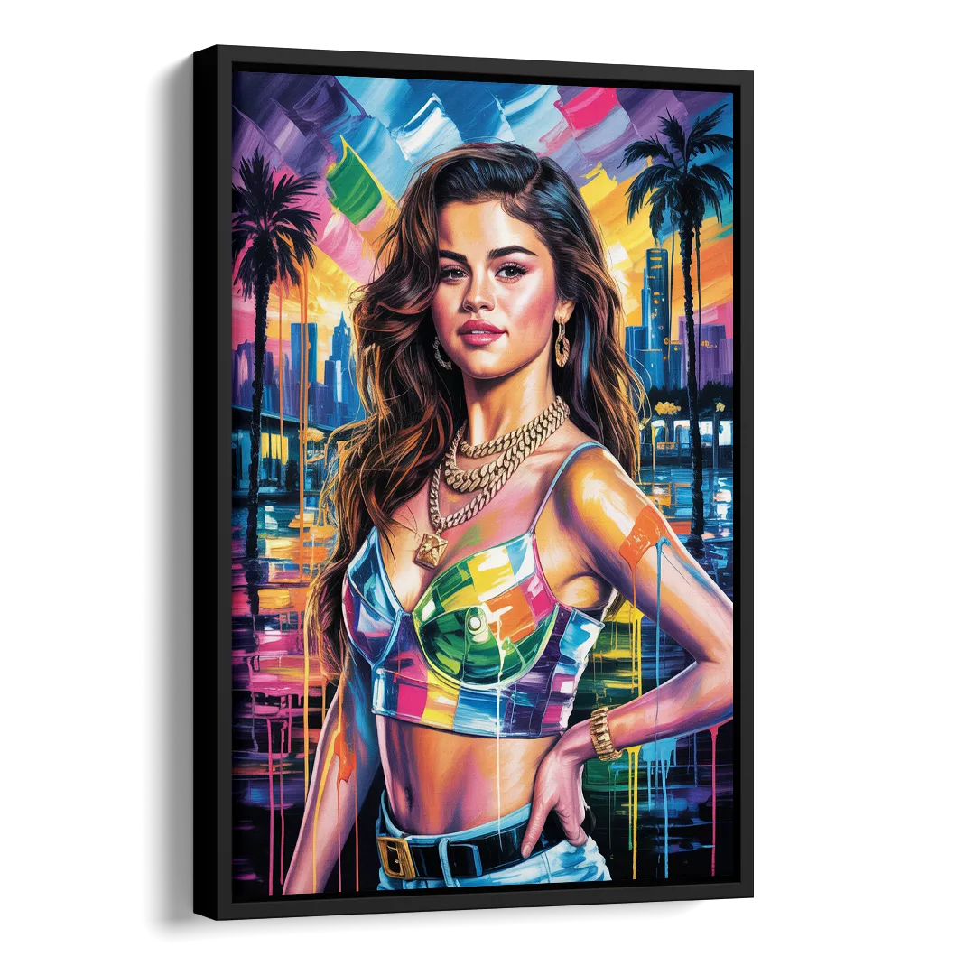 Revival Side - Black Canvas Wall Art