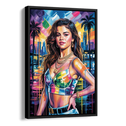 Revival Side - Black Canvas Wall Art