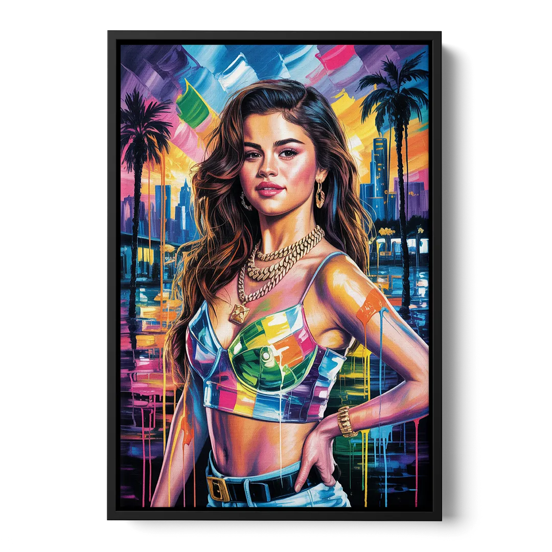 Revival Front - Black Canvas Wall Art