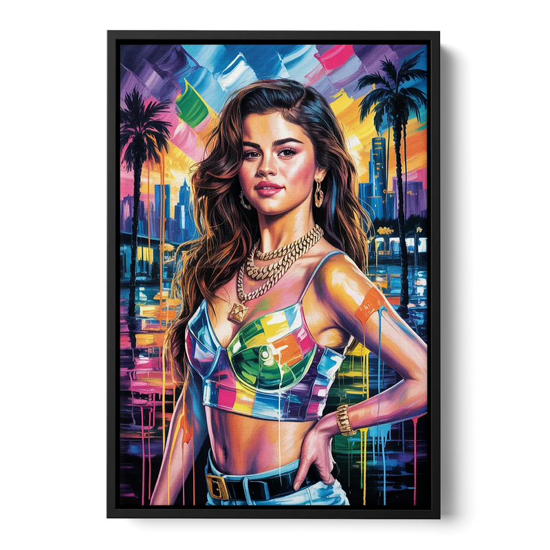 Revival Front - Black Canvas Wall Art