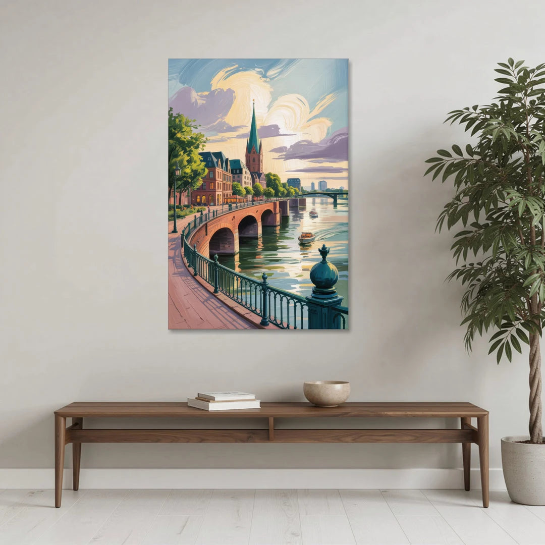 Rhine Promenade - Canvas Wall Art - Coffee Table - 32x48